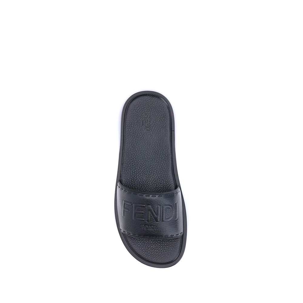 Sandals with logo