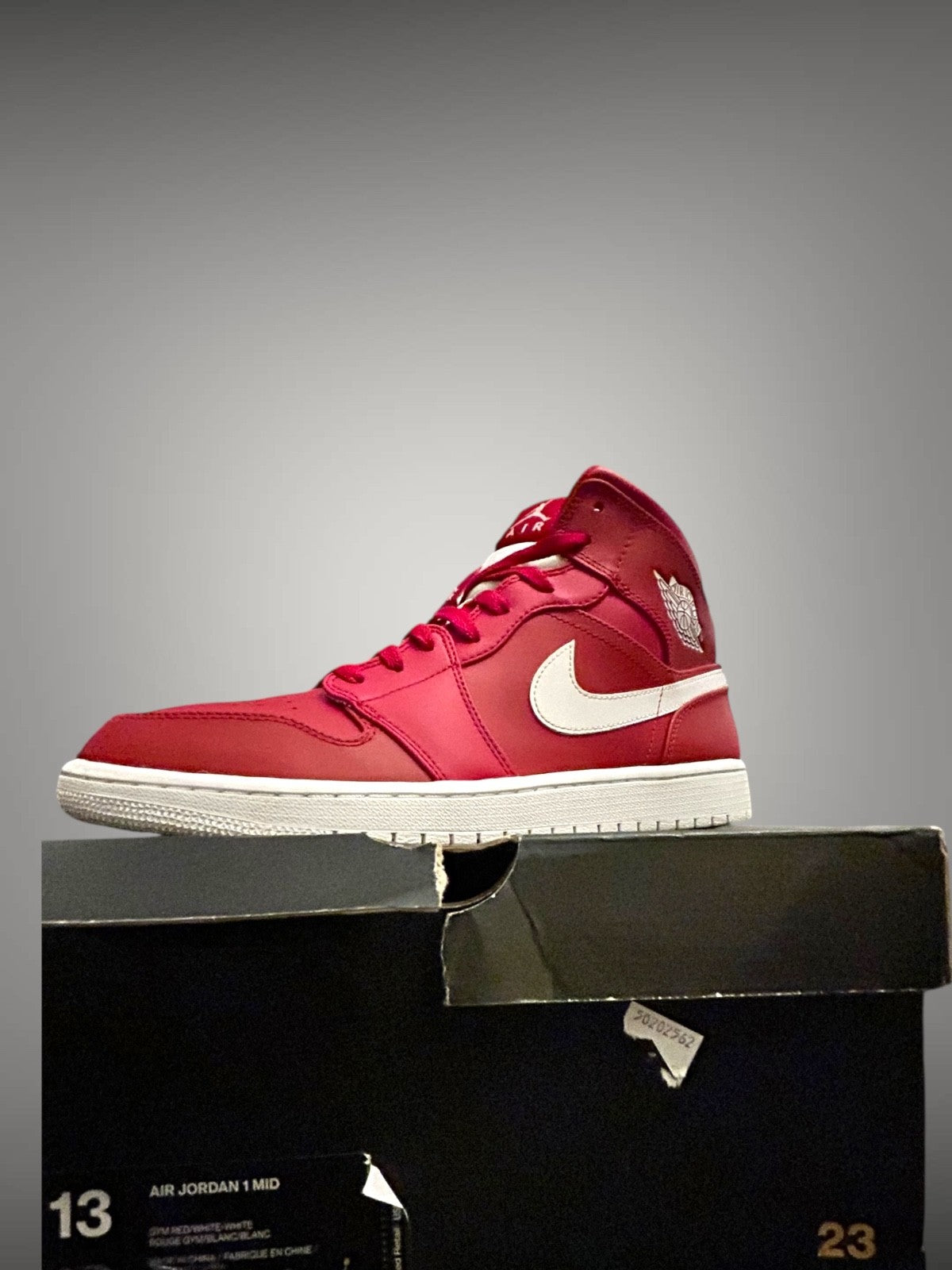 ? VNDS Rare Find ? Jordan 1 Mid Gym Red 2.0 Men?s Size [ 13 ]10