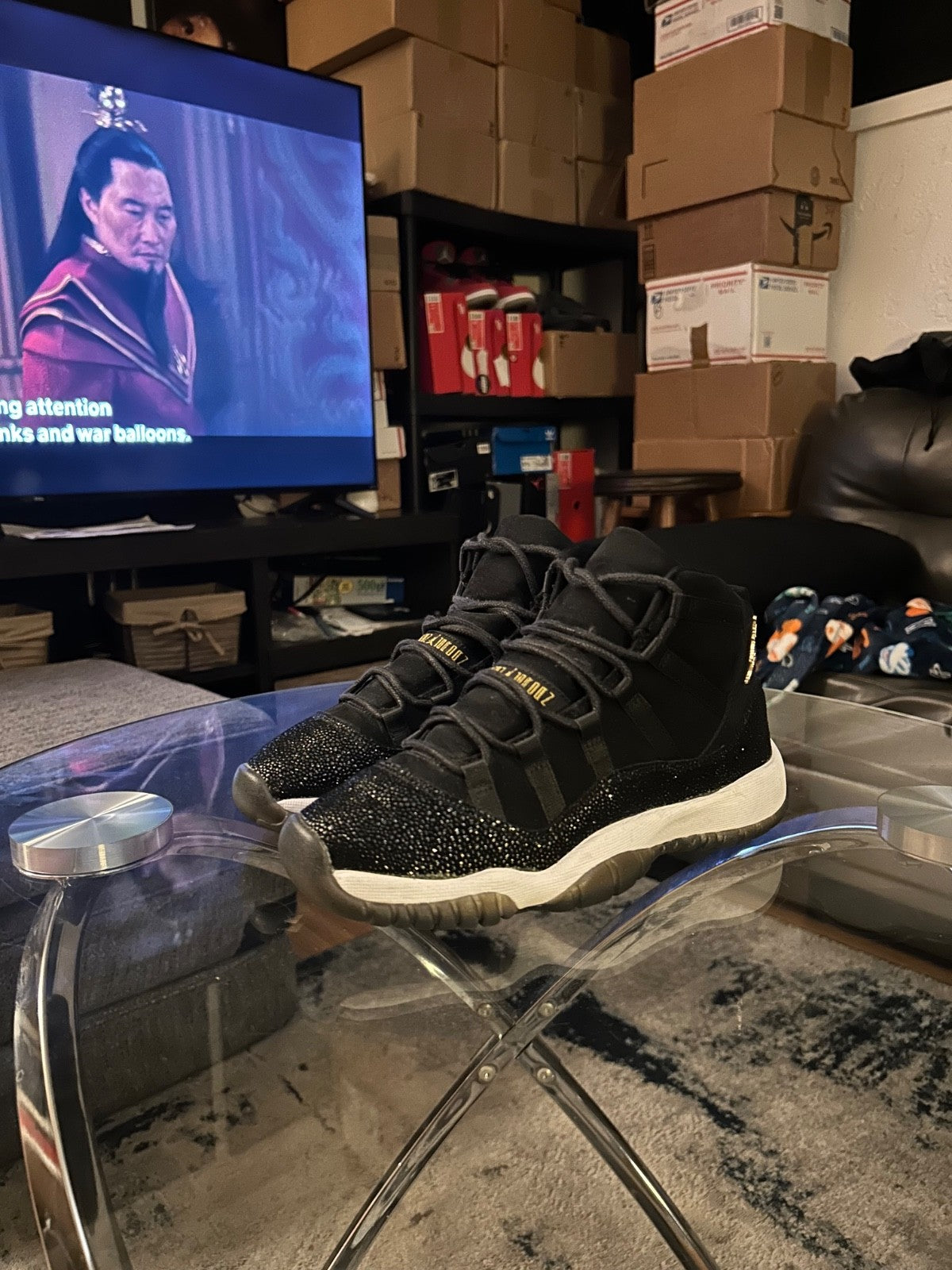 Jordan 11 Retro Low Heiress Black Stingray [ Size 5Y/6.5 W ] OBO2