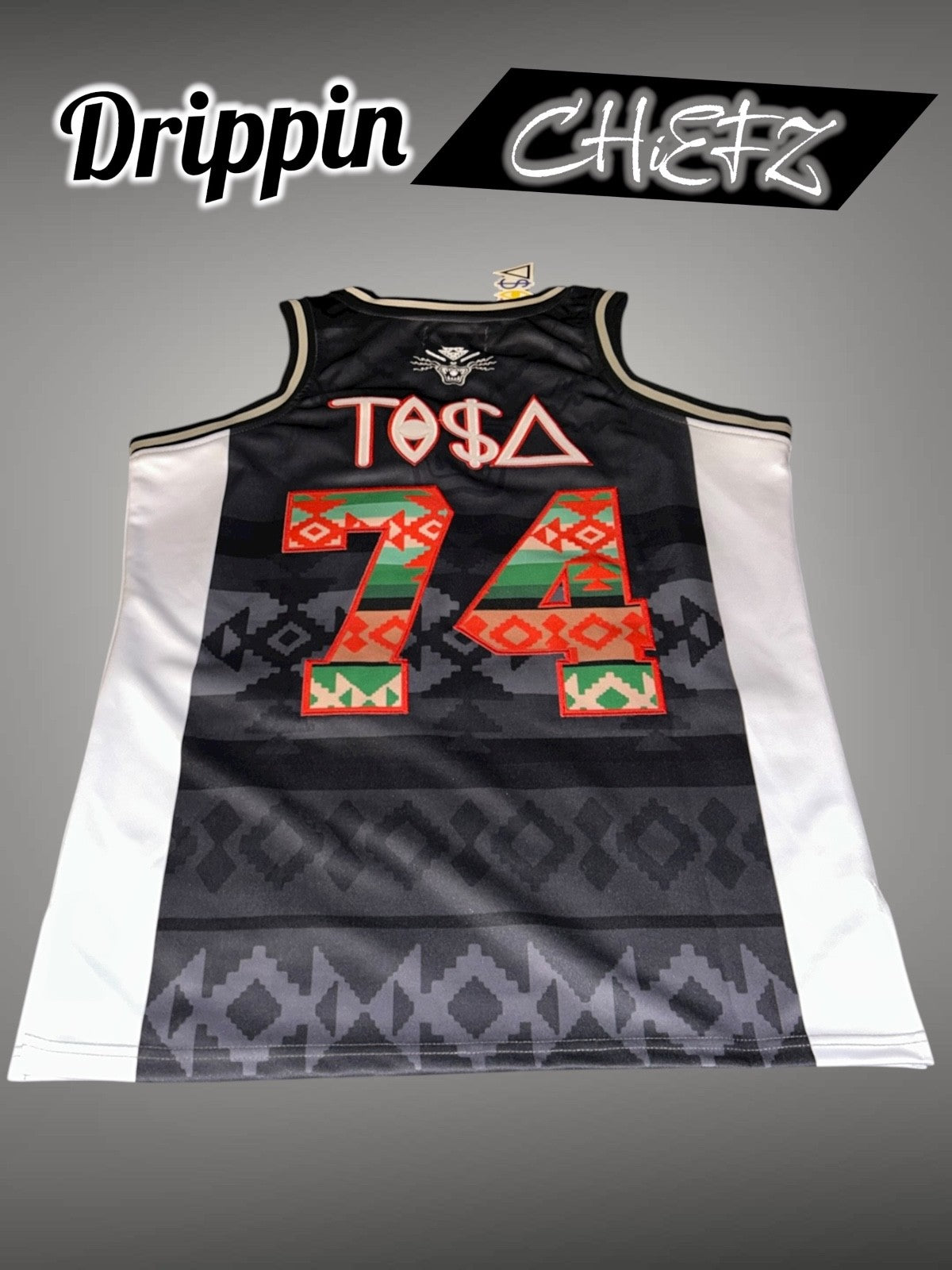 Heasdgear Classics & TISA Vizion Collab  Tribal Basketball Jersey Men's [L]0