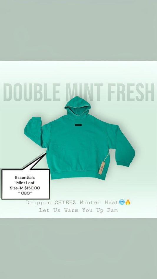 Essentials Hoodie 'Mint Leaf' [Size-M]0