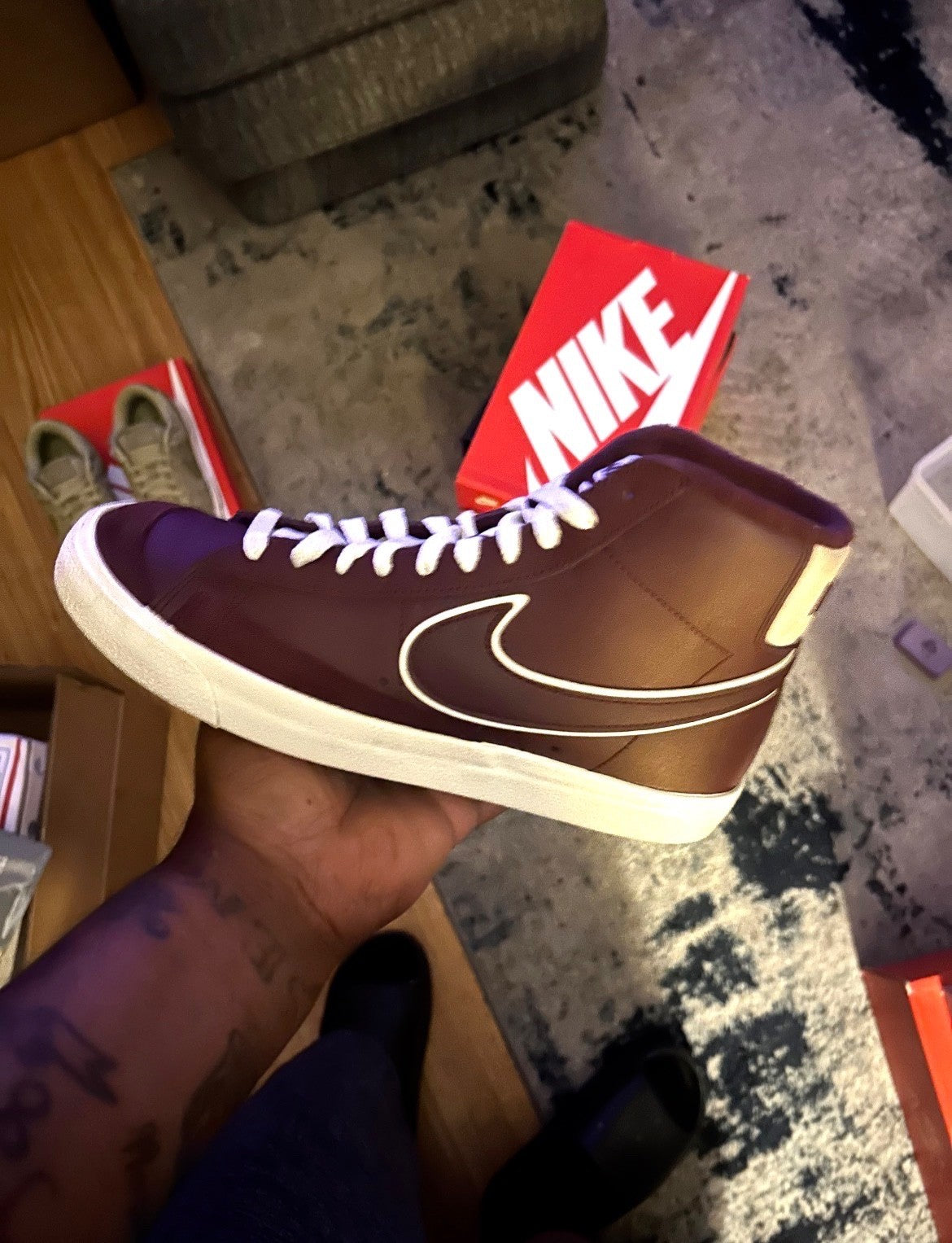Nike Blazer Mid Premium Vintage '77 'Maroon' [Size   9M] *Excelllent Condition*2