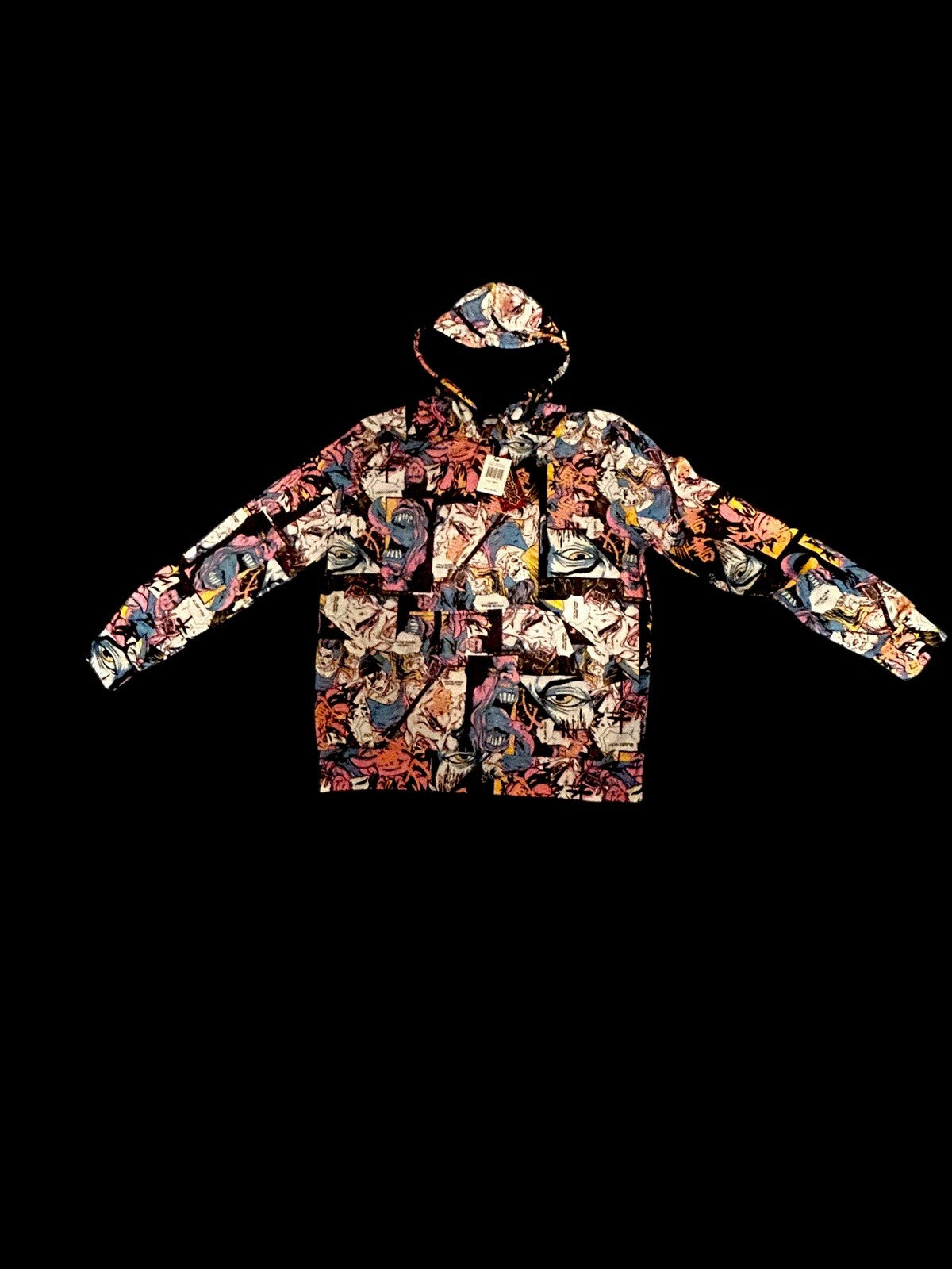 Hoodie by: Drill Clothing Co w/Comic Book Styled Panels Men’s[Lg]0