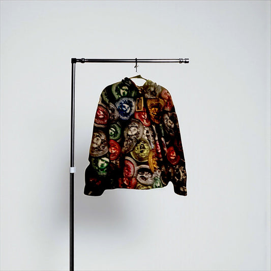  Baroque Gold  Medusa Print Hoodies Men’s Size [ Large ]0