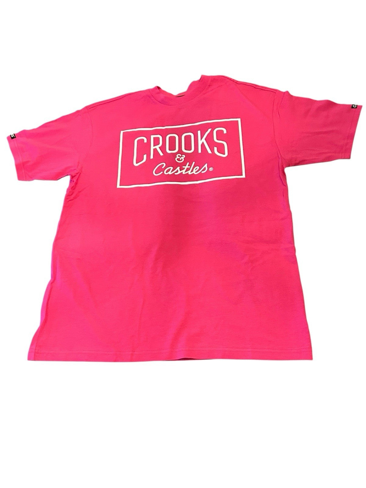 Crooks & Castles Logo Pink T-Shirt Men’s [ Med ] Streetwear * Brand New *0