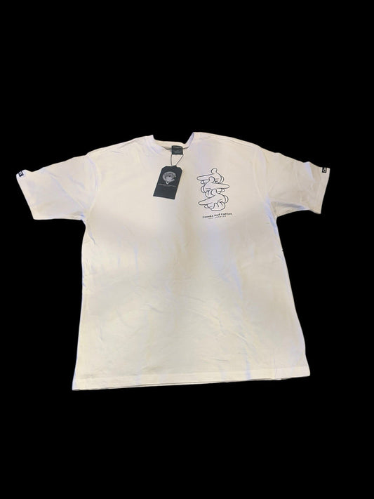  Crooks & Castles White Graphic Streetwear Tee Brand New ( Size-Medium )0