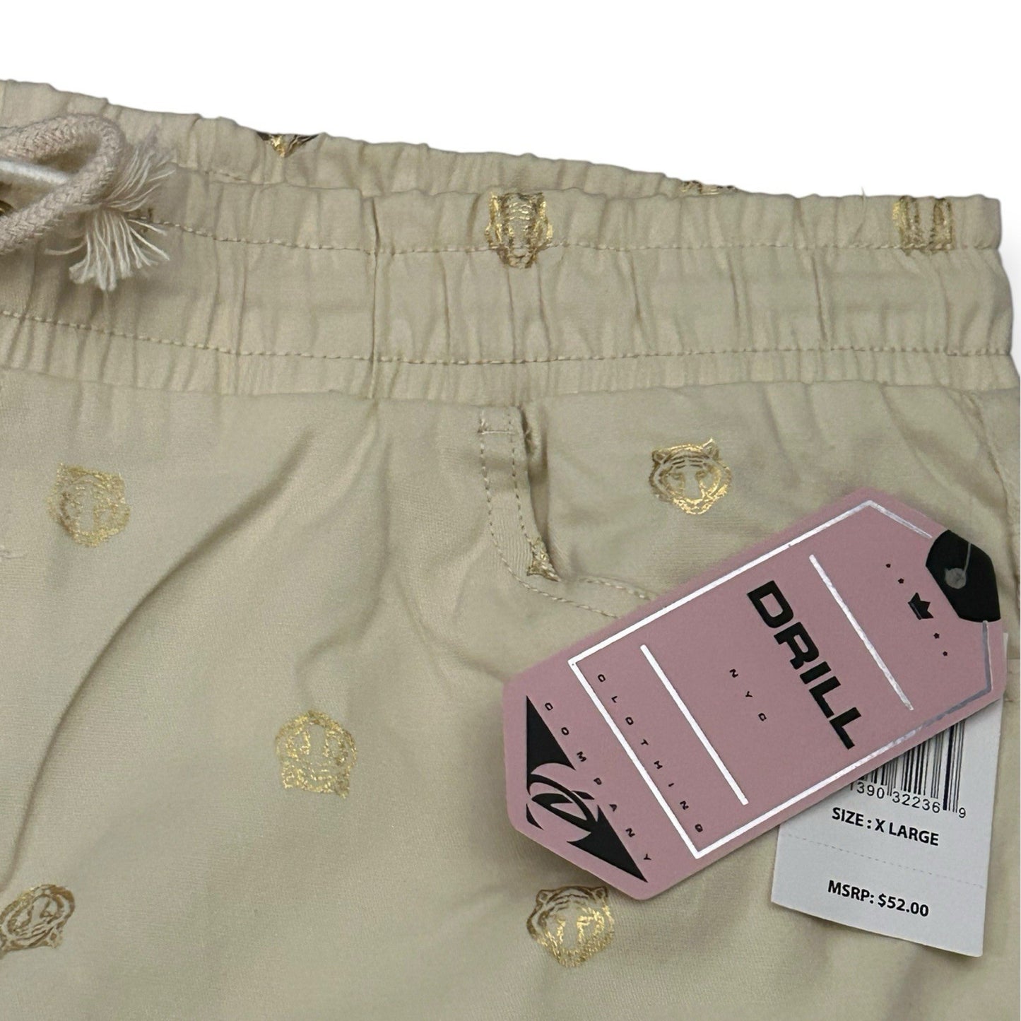  Drill Clothing Co.  Cream & Gold Shorts Men’s Size [ XL ]1