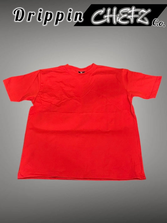  Premium Thick Solid Red Tee'z  Men's Size [ M,XL,3XL ]1 For $10 & 2 For0