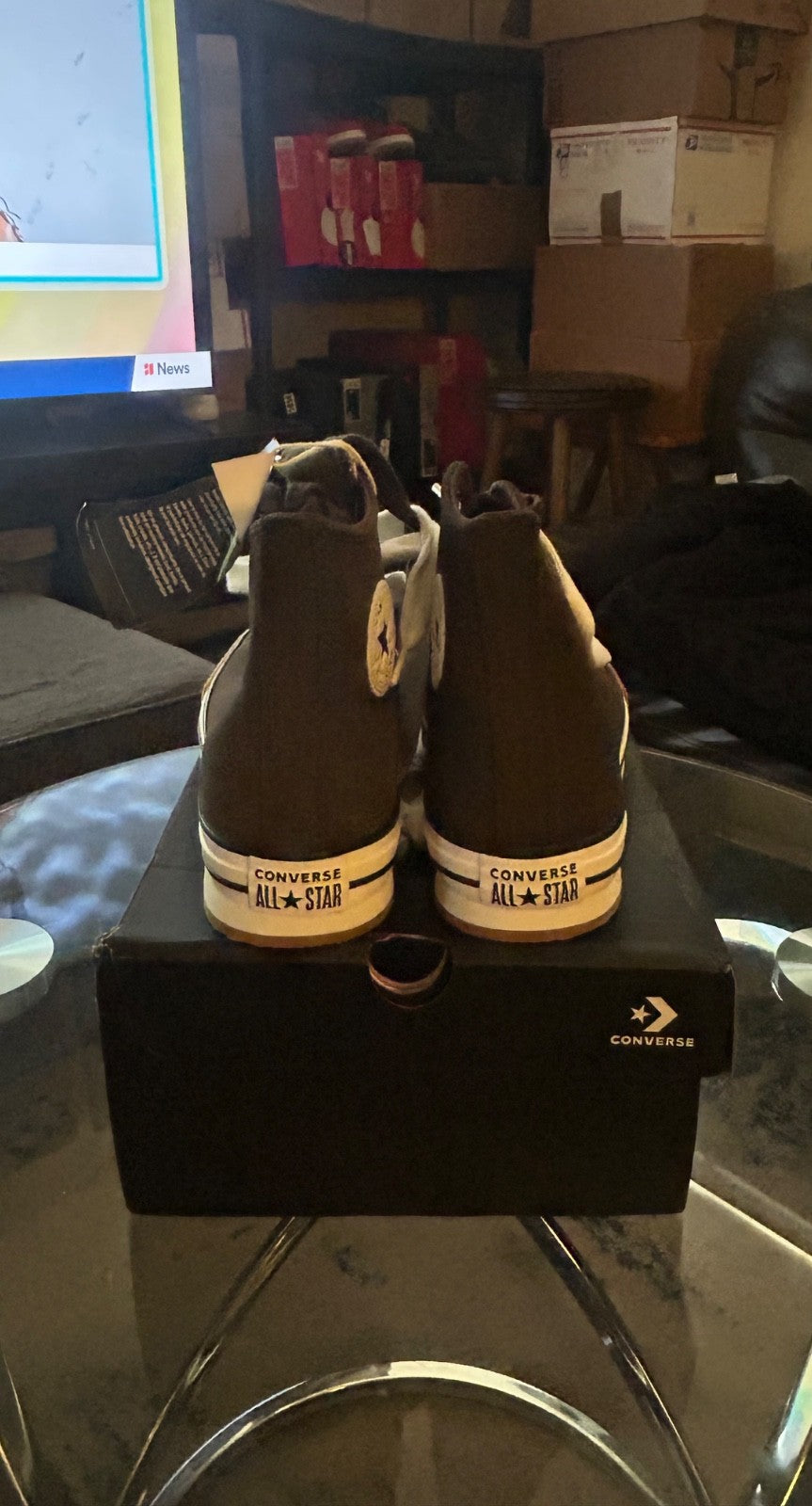 Converse Evalift 'Black Canvas Gum Sole' [ Size 8W ] *Brand New*3