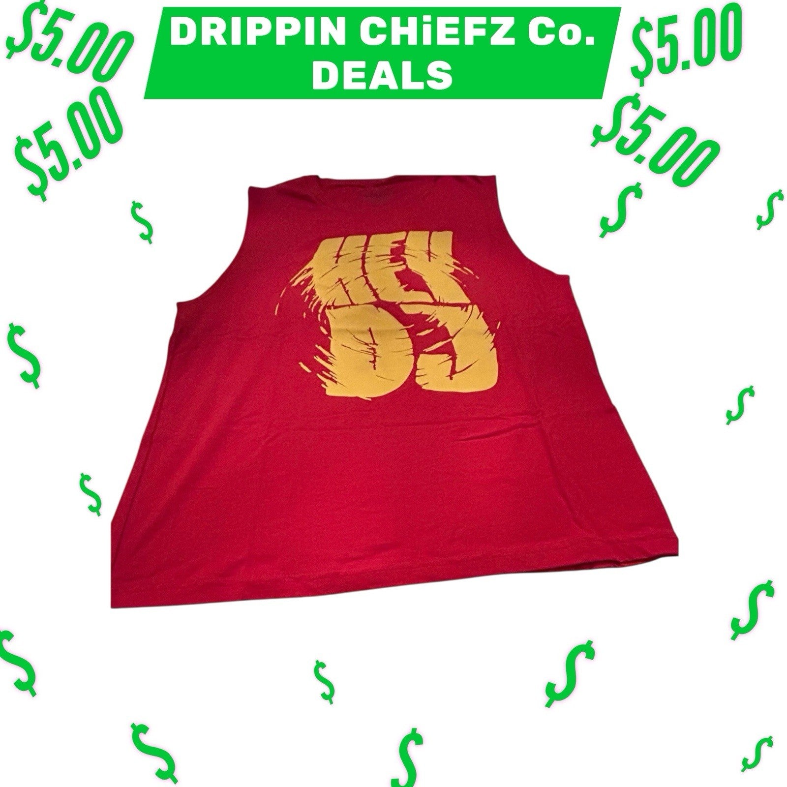 DRIPPIN CHiEFZ $5 DEALS CNCO “HEY DJ” Muscle Tee Men’s Size [Large ] Unisex2