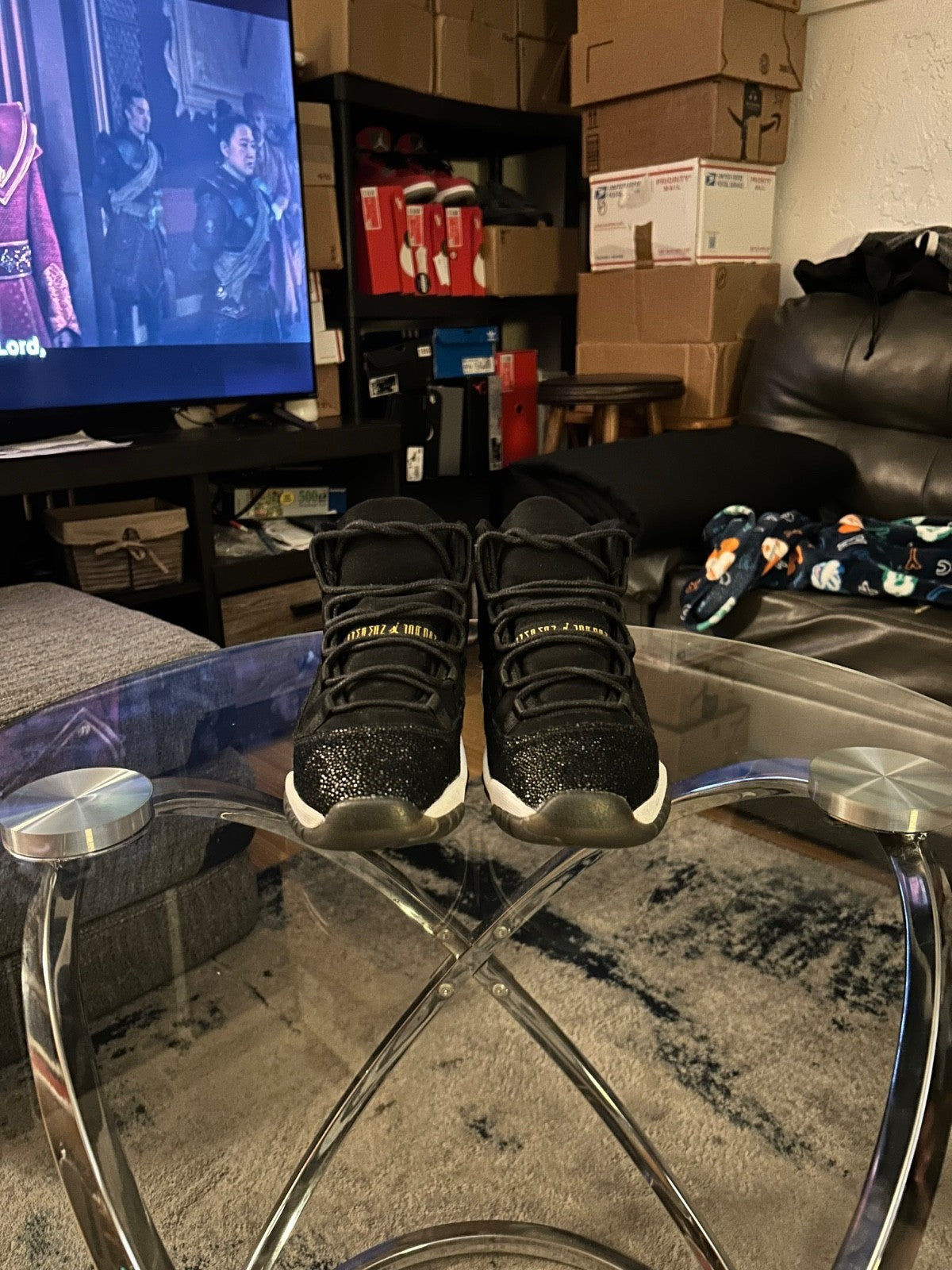 Jordan 11 Retro Low Heiress Black Stingray [ Size 5Y/6.5 ] Lets Make A Deal HMU!3