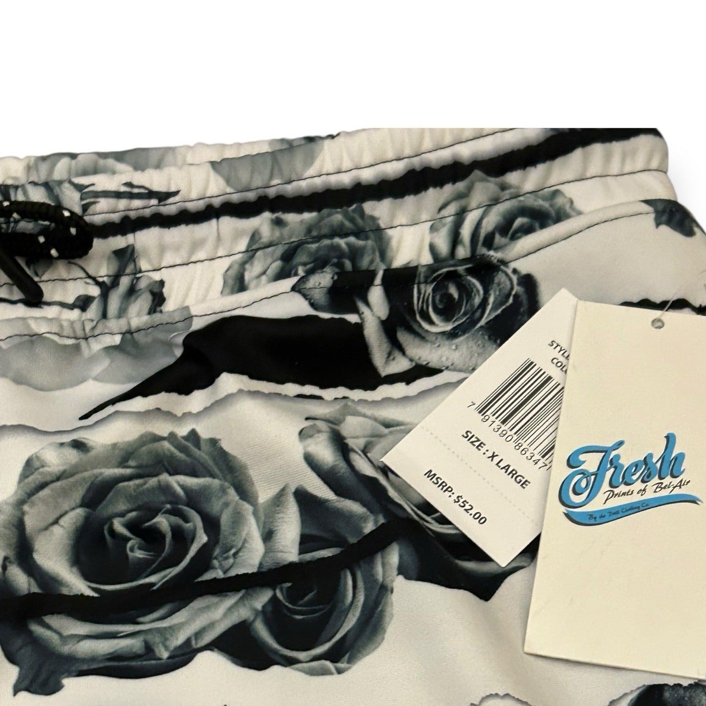  Drill Clothing Co.  Black & White Rose Fresh Prints Men’s Size [ XL ]1