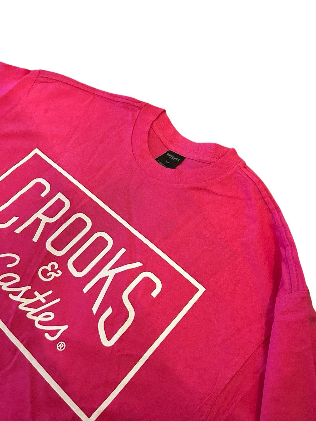 Crooks & Castles Logo Pink T-Shirt Men’s [ Med ] Streetwear * Brand New *2