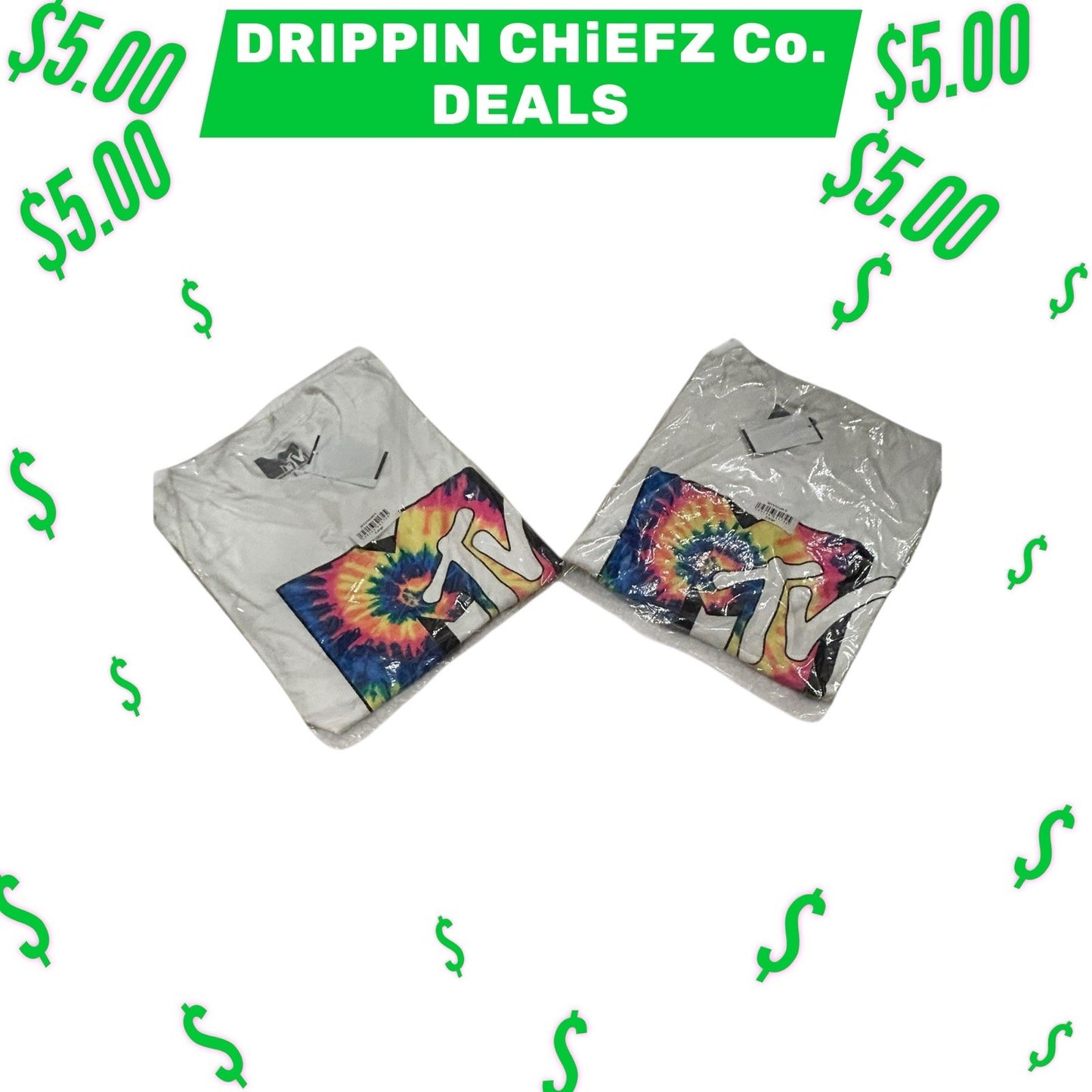  DRIPPIN CHiEFZ $5 Dealz  MTV Graphic T-Shirt Size Men’s [ Large ] Unisex0