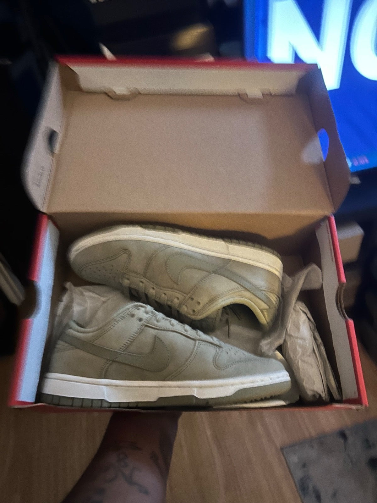 Dunk Low 'Team Olive' Sz.7.5W [Pre Owned*Excellent Condition *]1