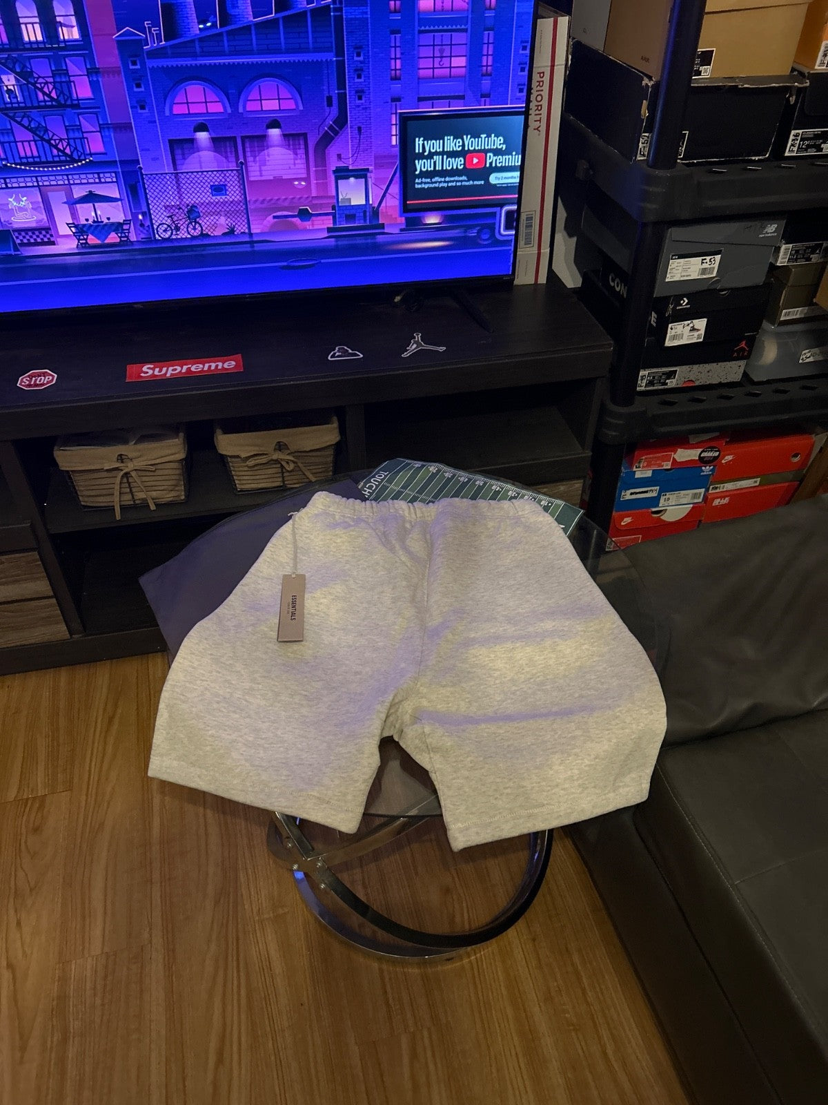 Essentials 'Light Oatmeal' Shorts [ Medium ]2