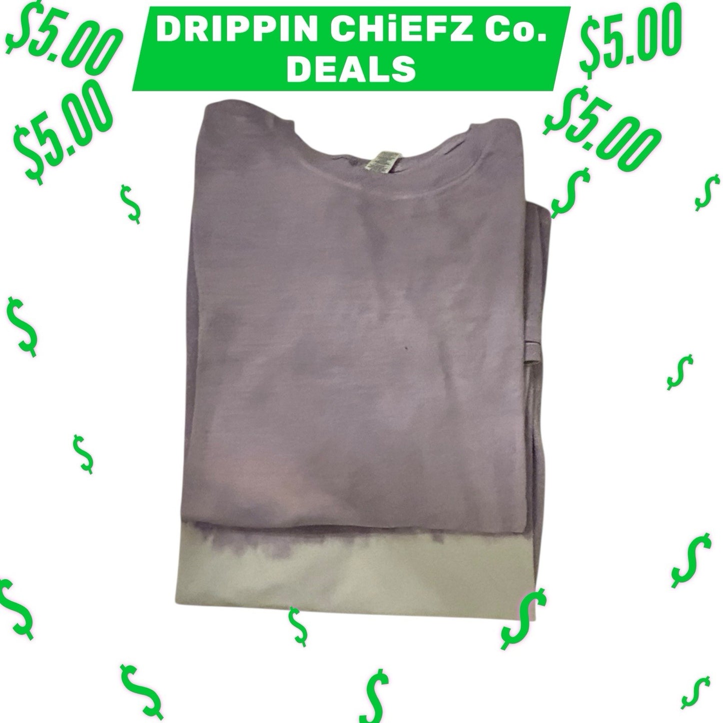 DRIPPIN CHiEFZ $5 DEALZ Vintage Purple & White Tie Dye Tee Men’s Size [2XL]1