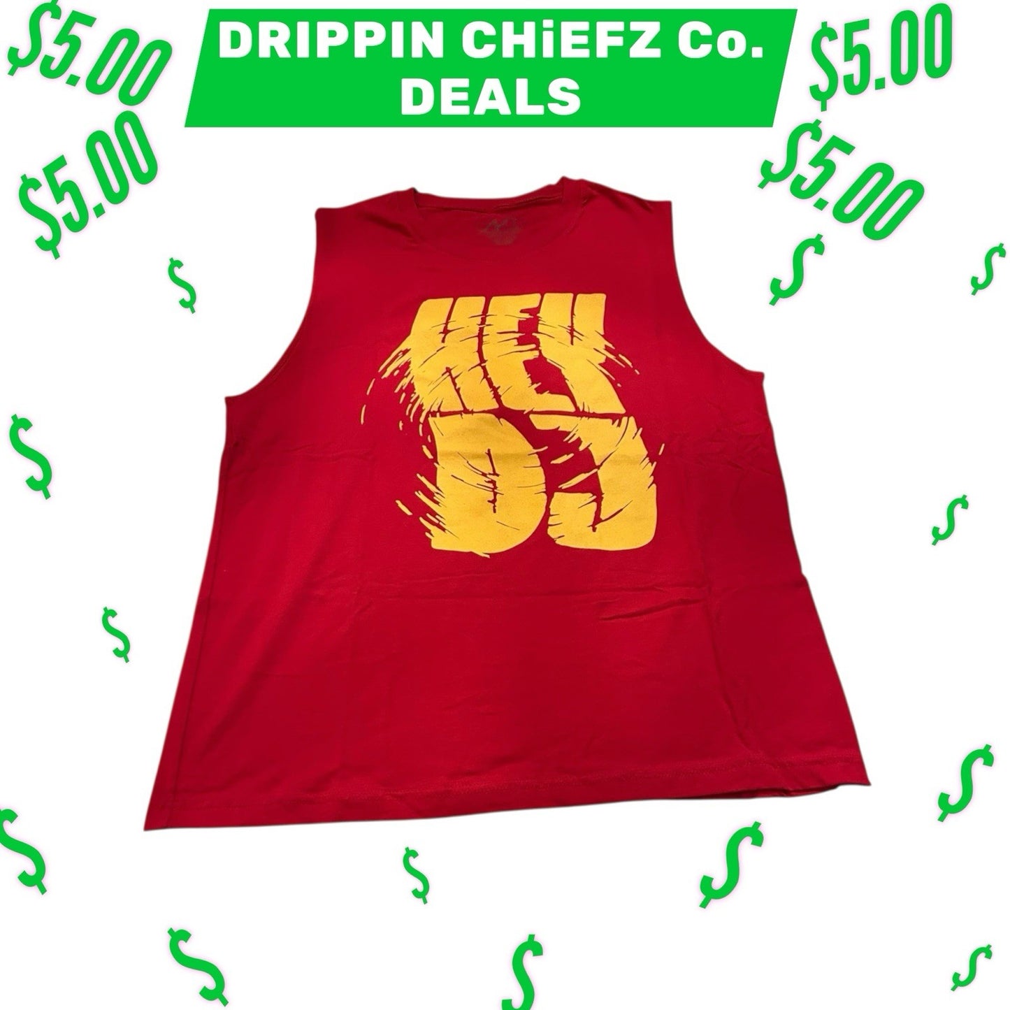 DRIPPIN CHiEFZ $5 DEALS CNCO “HEY DJ” Muscle Tee Men’s Size [Large ] Unisex0