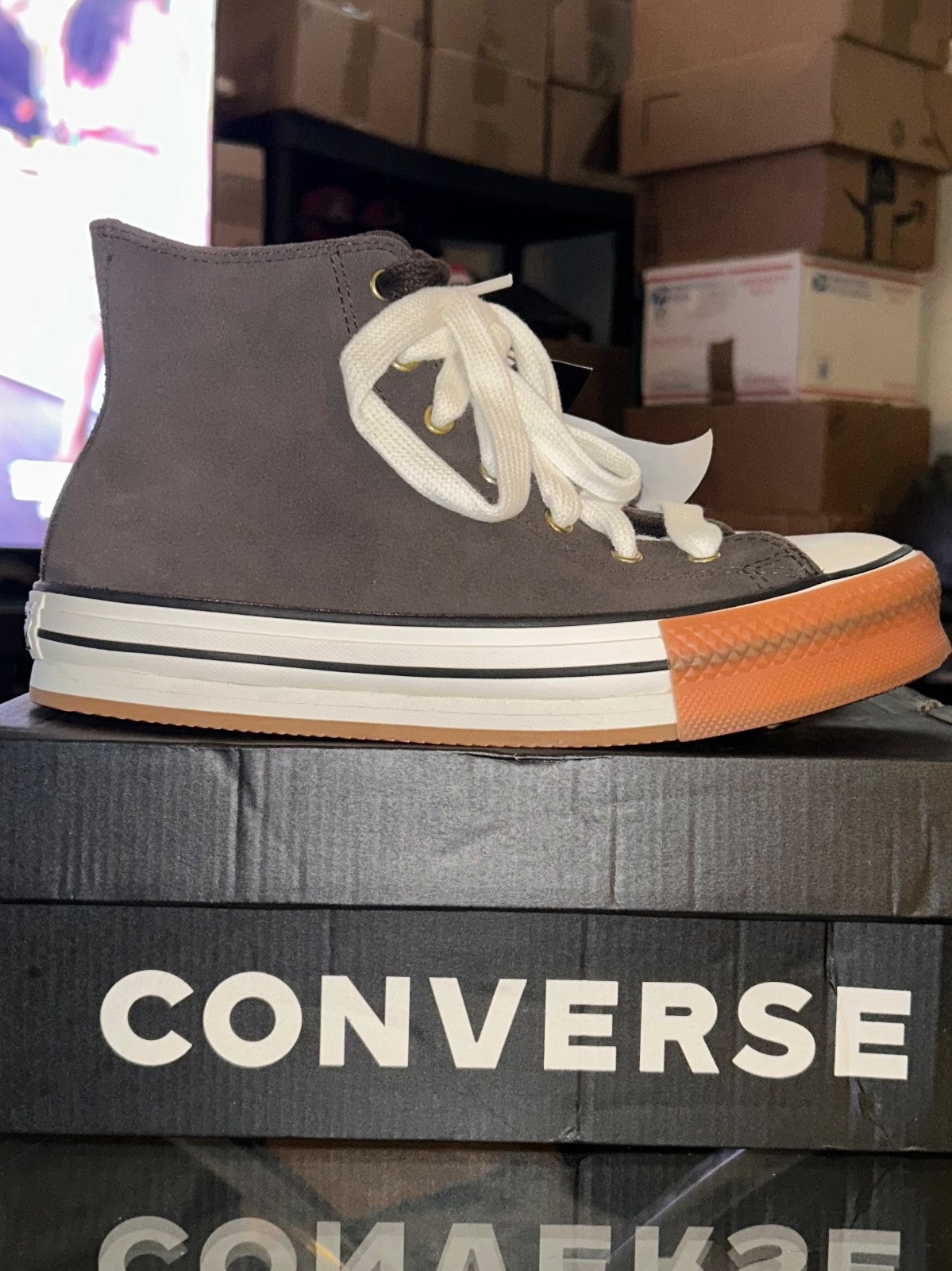 Converse Evalift 'Black Canvas Gum Sole' [ Size 8W ] *Brand New*6