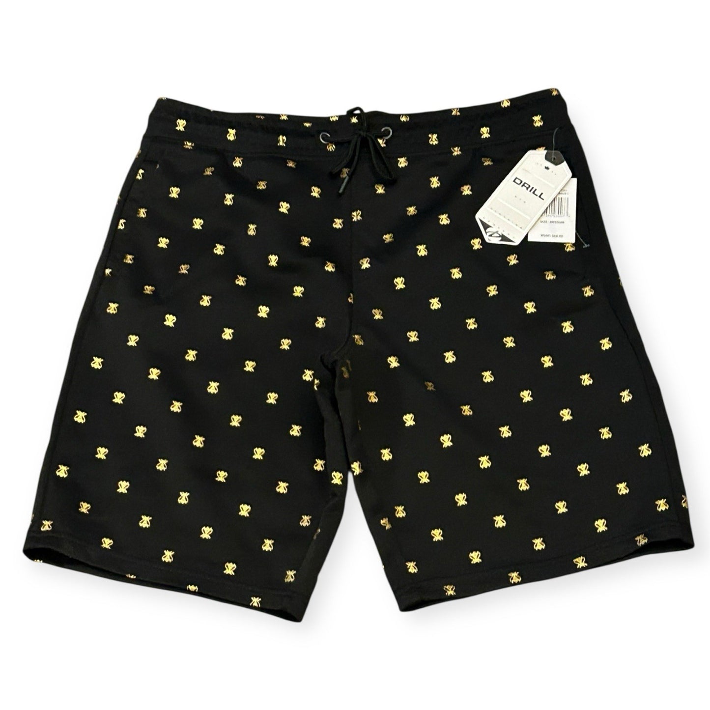  NYC Drill Clothing Co  Black Shorts With Gold Bee Accents Men’s Size 0