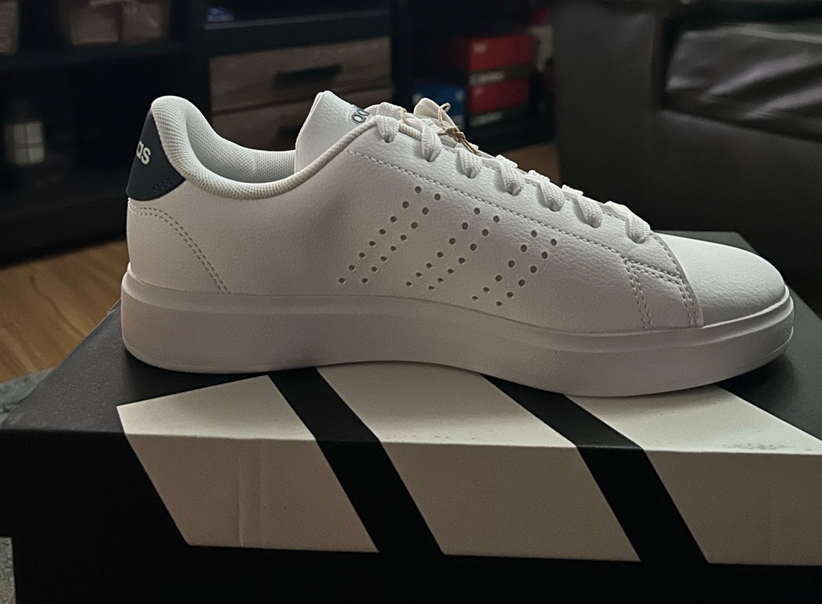 Size 7.5   Adidas Advantage 2.0 White Black Legend Ink5