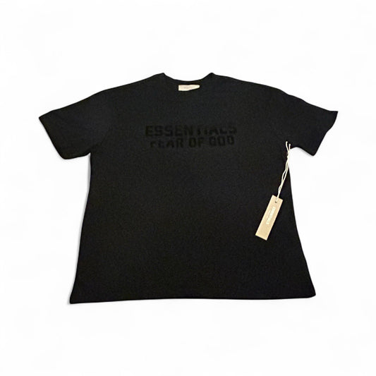  Fear of God Essentials T-Shirt Black Logo NWT Streetwear( Size-M )Unisex0