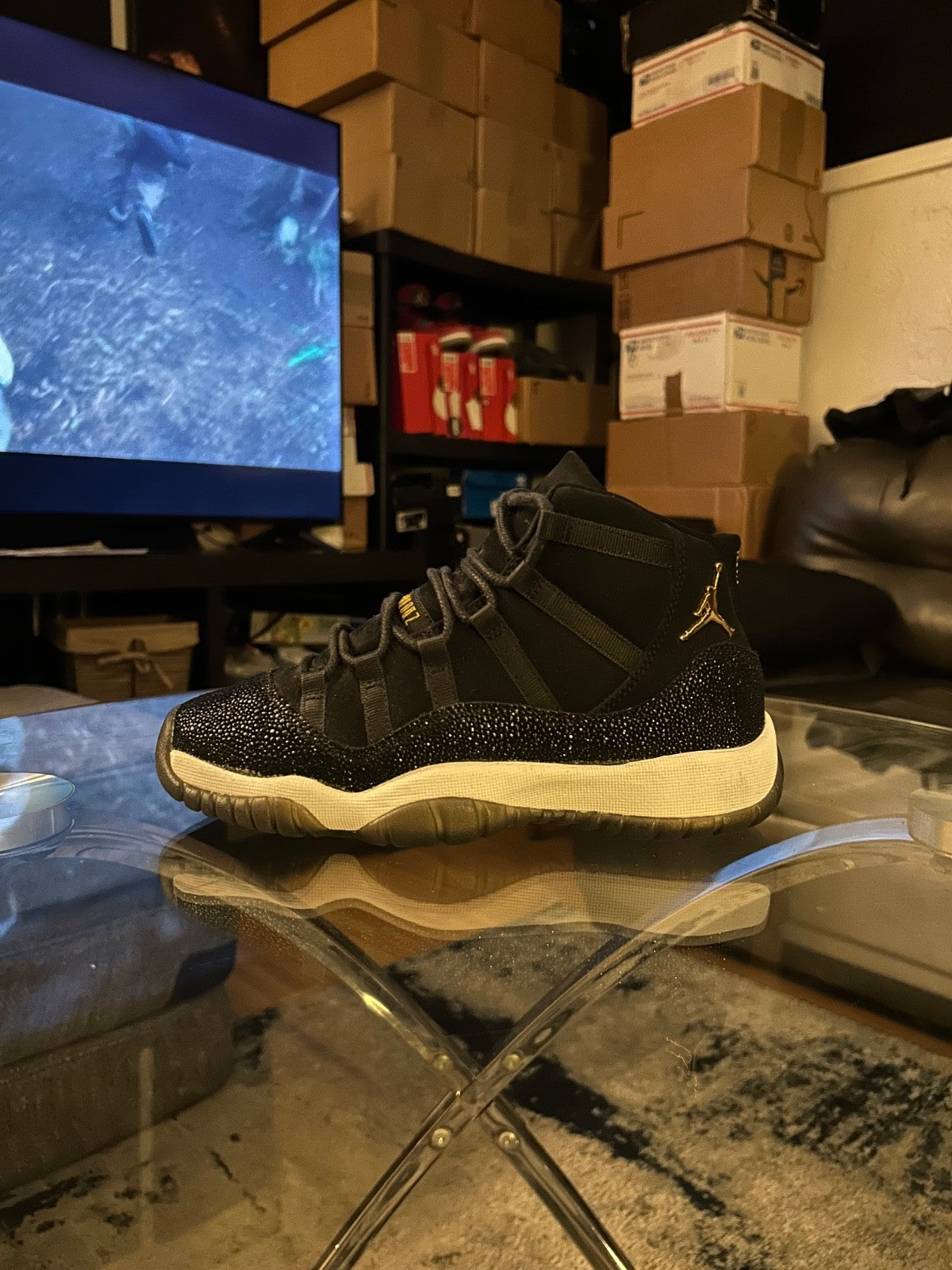 Jordan 11 Retro Low Heiress Black Stingray [ Size 5Y/6.5 ] Lets Make A Deal HMU!0