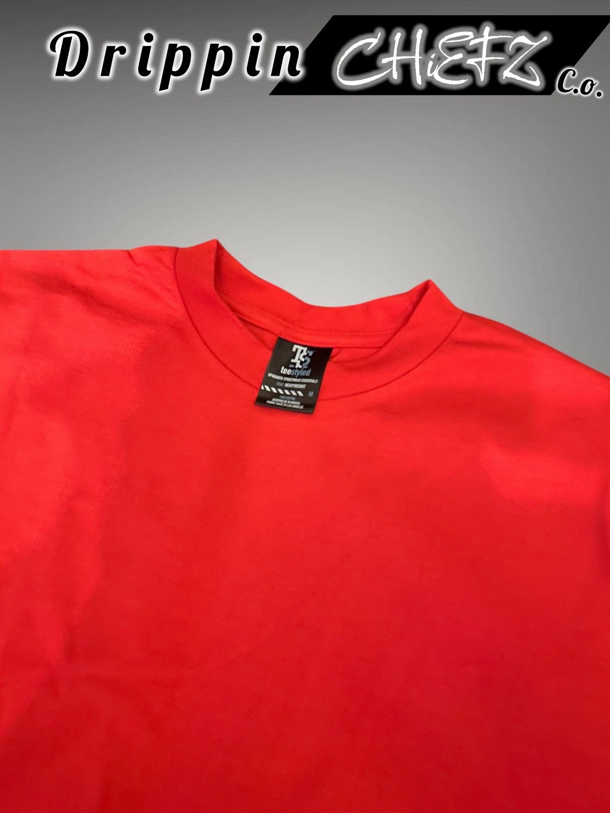  Premium Thick Solid Red Tee'z  Men's Size [ M,XL,3XL ]1 For $10 & 2 For1