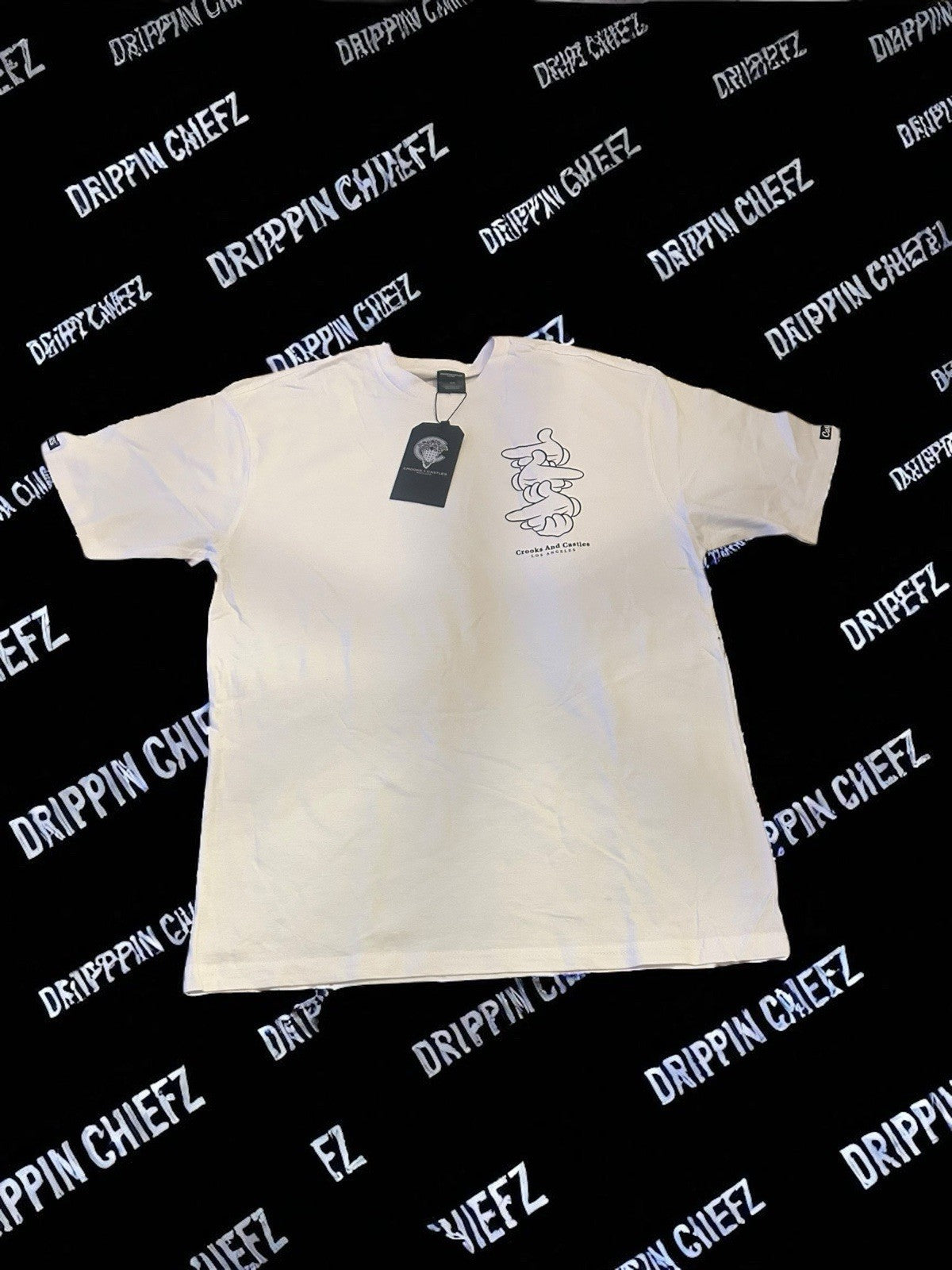  Crooks & Castles  Stacked Trigger Fingers (Mickey Gloves) Tee Men’s [ Med ]0