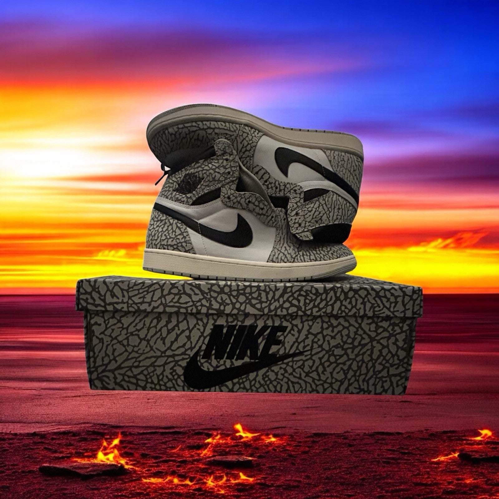 Jordan 1 RetroOG High Tops “ Elephant Print ”  Men’s Size [12]3