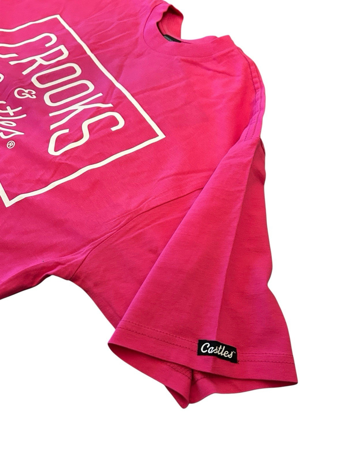 Crooks & Castles Logo Pink T-Shirt Men’s [ Med ] Streetwear * Brand New *1