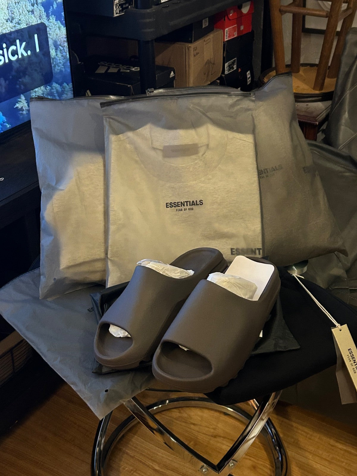 YS-01 YZY 'Chocolate' SLIDE [Size-13M] NWT2