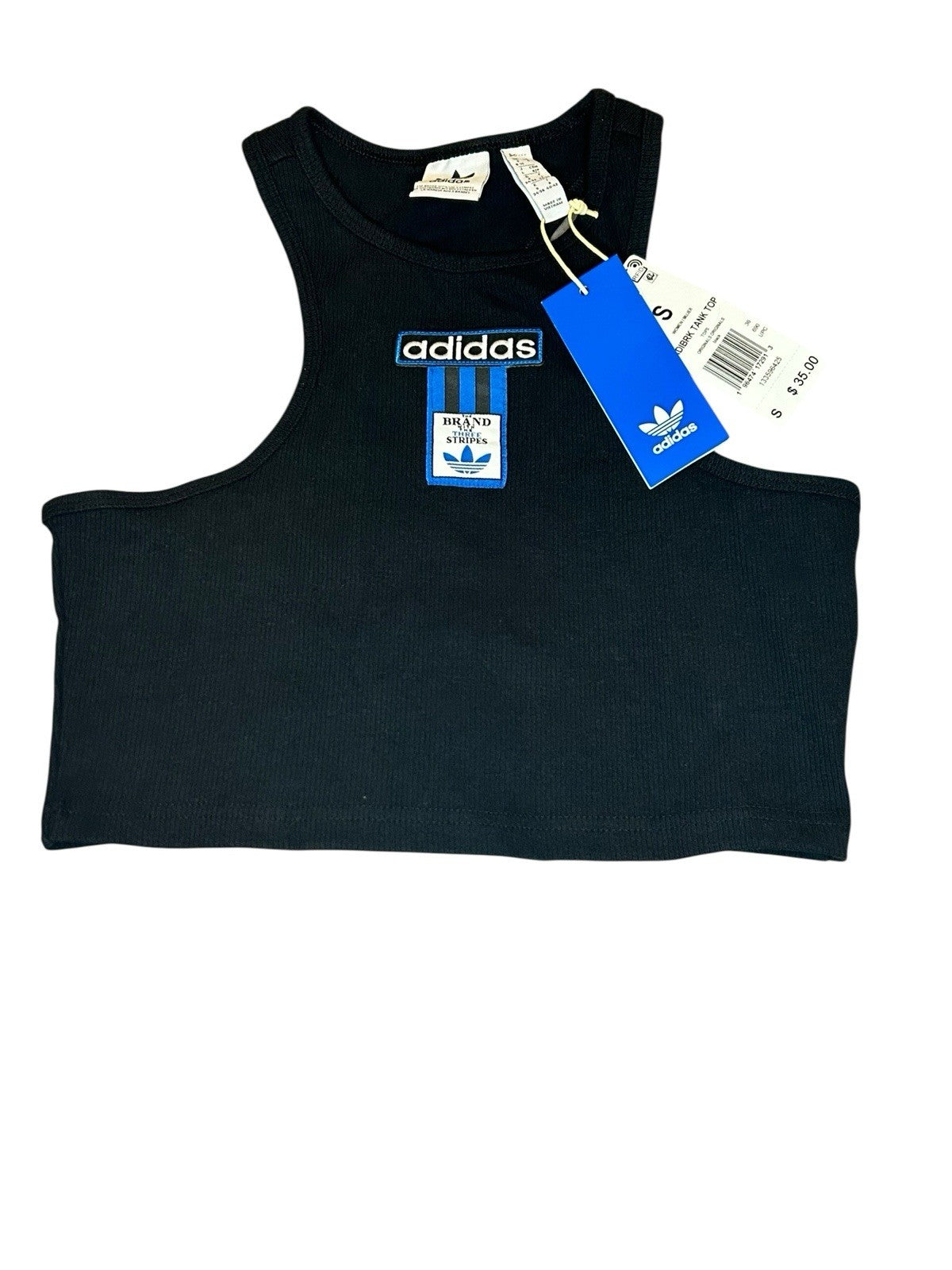 Adidas Originals Women’s ADIBREAK CROPPED TANK TOP IU2456 Size Small Black New0