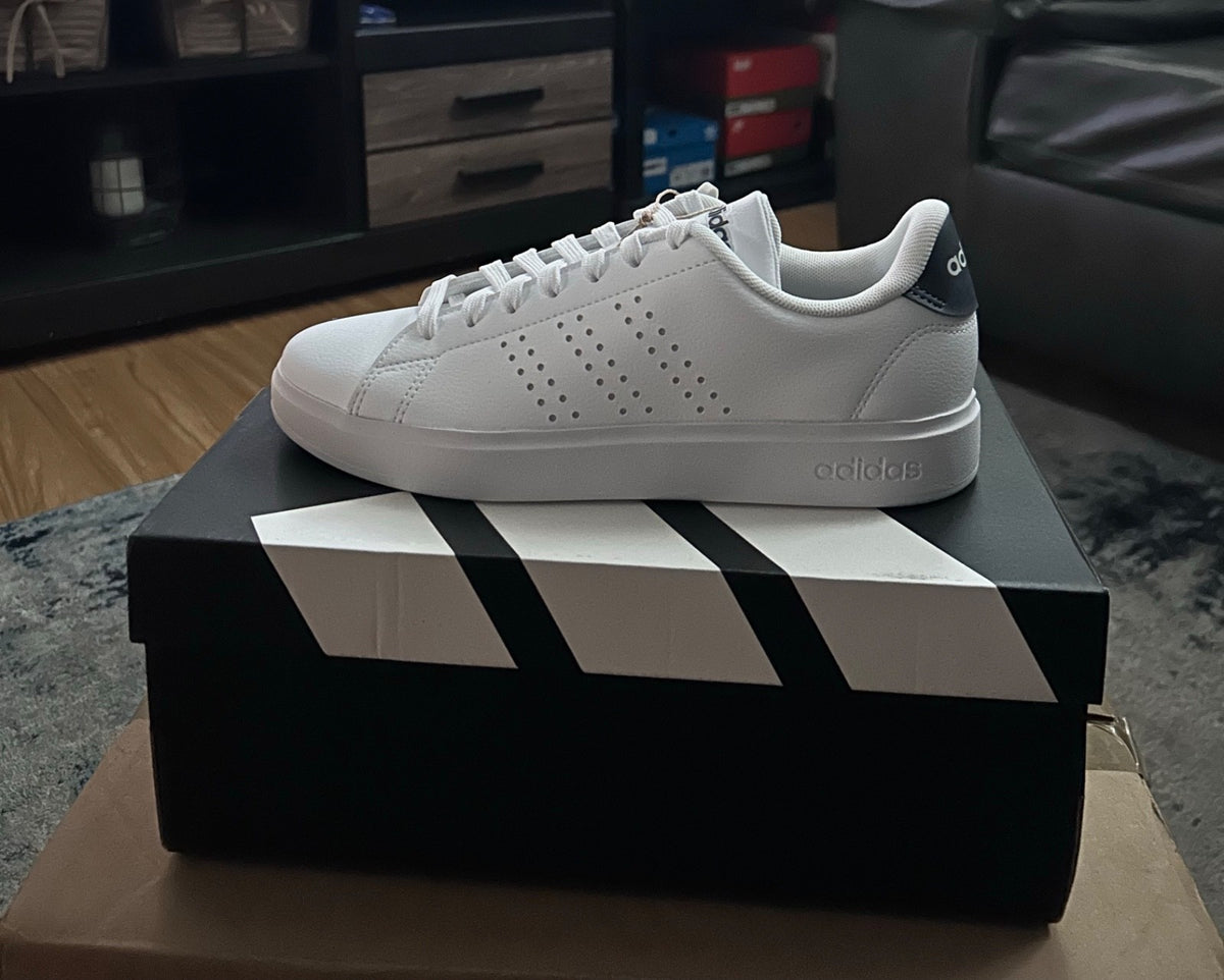 Size 7.5   Adidas Advantage 2.0 White Black Legend Ink1
