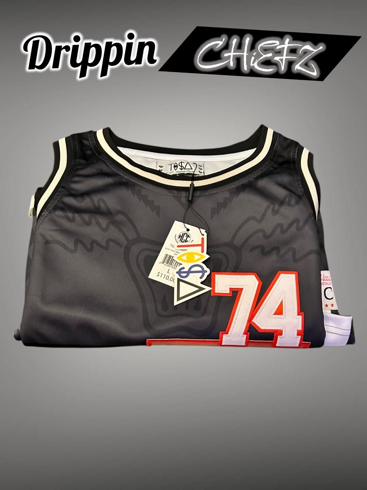 Heasdgear Classics & TISA Vizion Collab  Tribal Basketball Jersey Men's [L]5