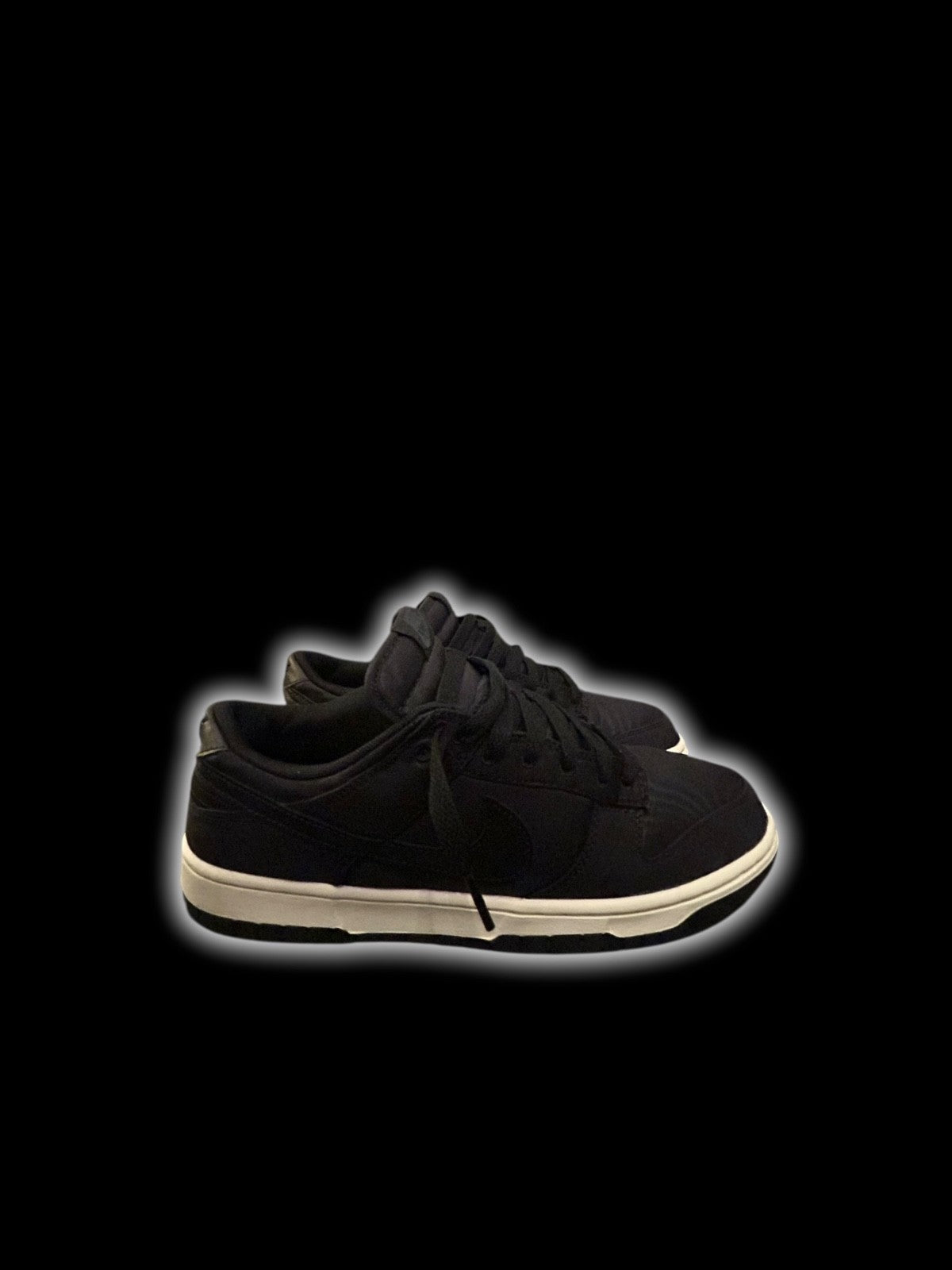 ( VNDS Dunk Low ) Black Canvas Men's Size [ 9 ]6