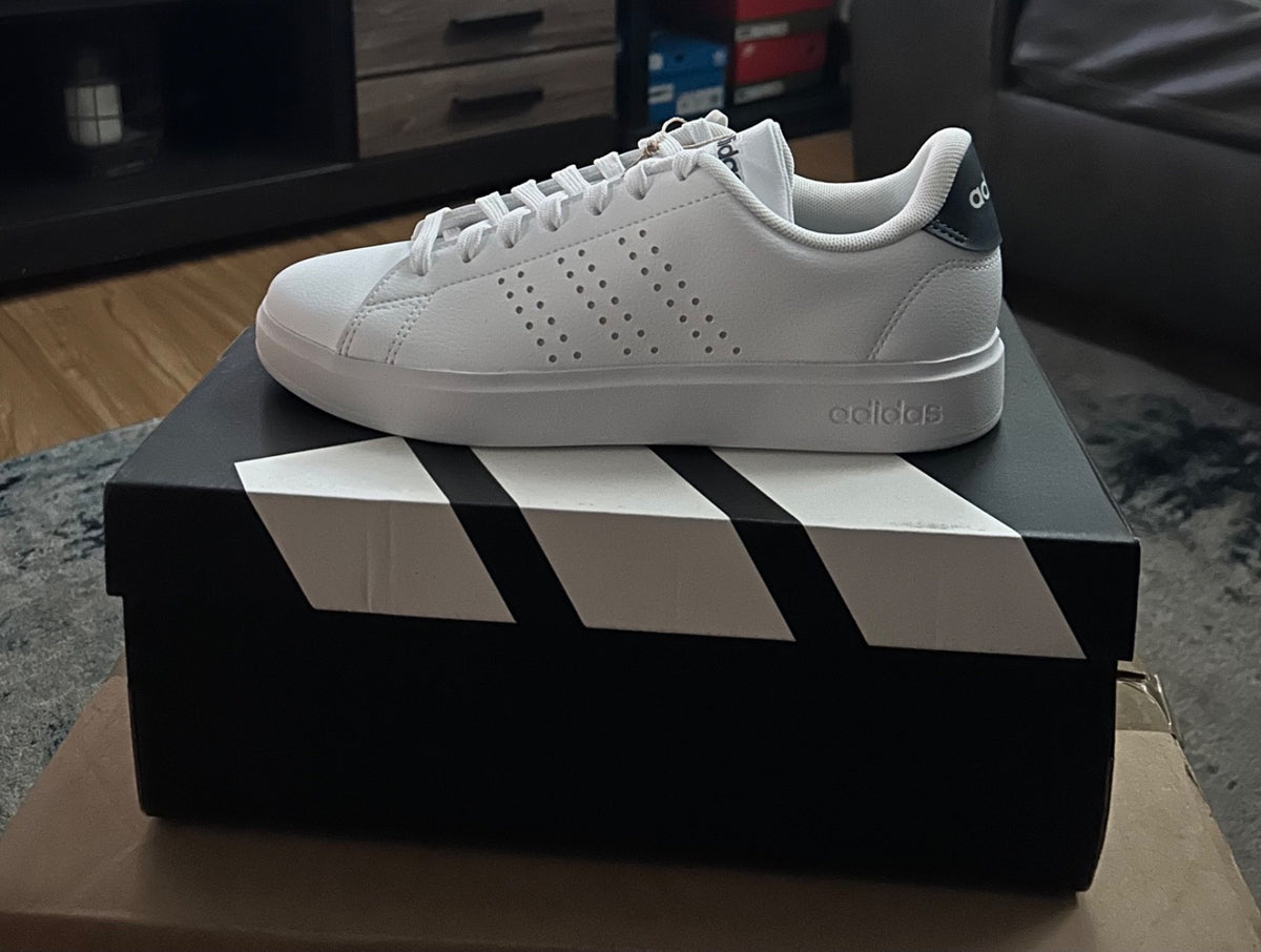 Size 7.5   Adidas Advantage 2.0 White Black Legend Ink3