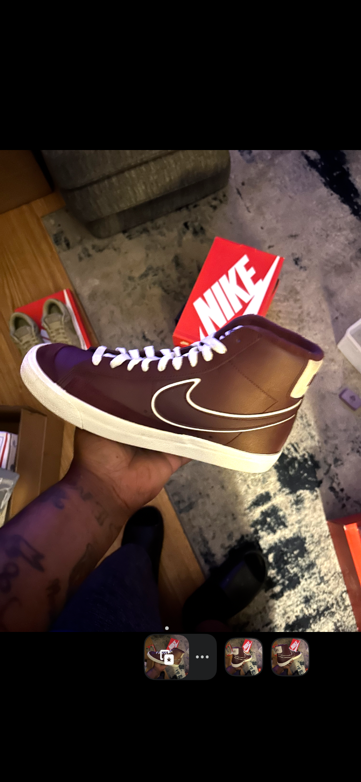 Nike Blazer Mid Premium Vintage '77 'Maroon' [Size   9M] *Excelllent Condition*0