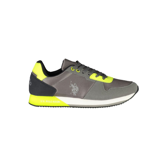 Brown Polyester Men Sneaker