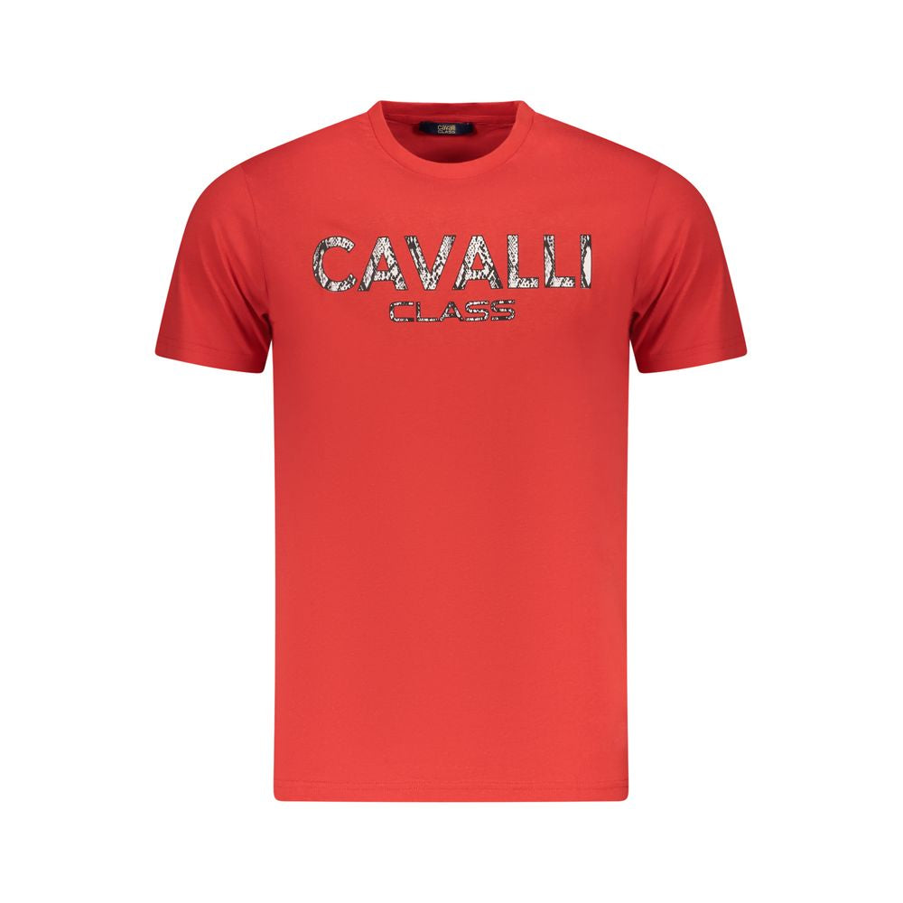 Red Cotton Men T-Shirt
