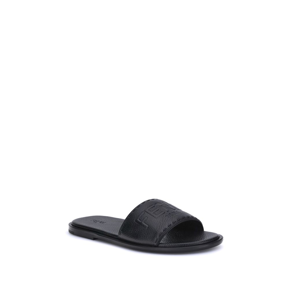 Sandals with logo