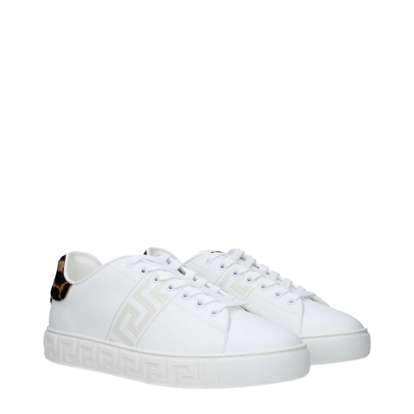 White Leather Low Tops