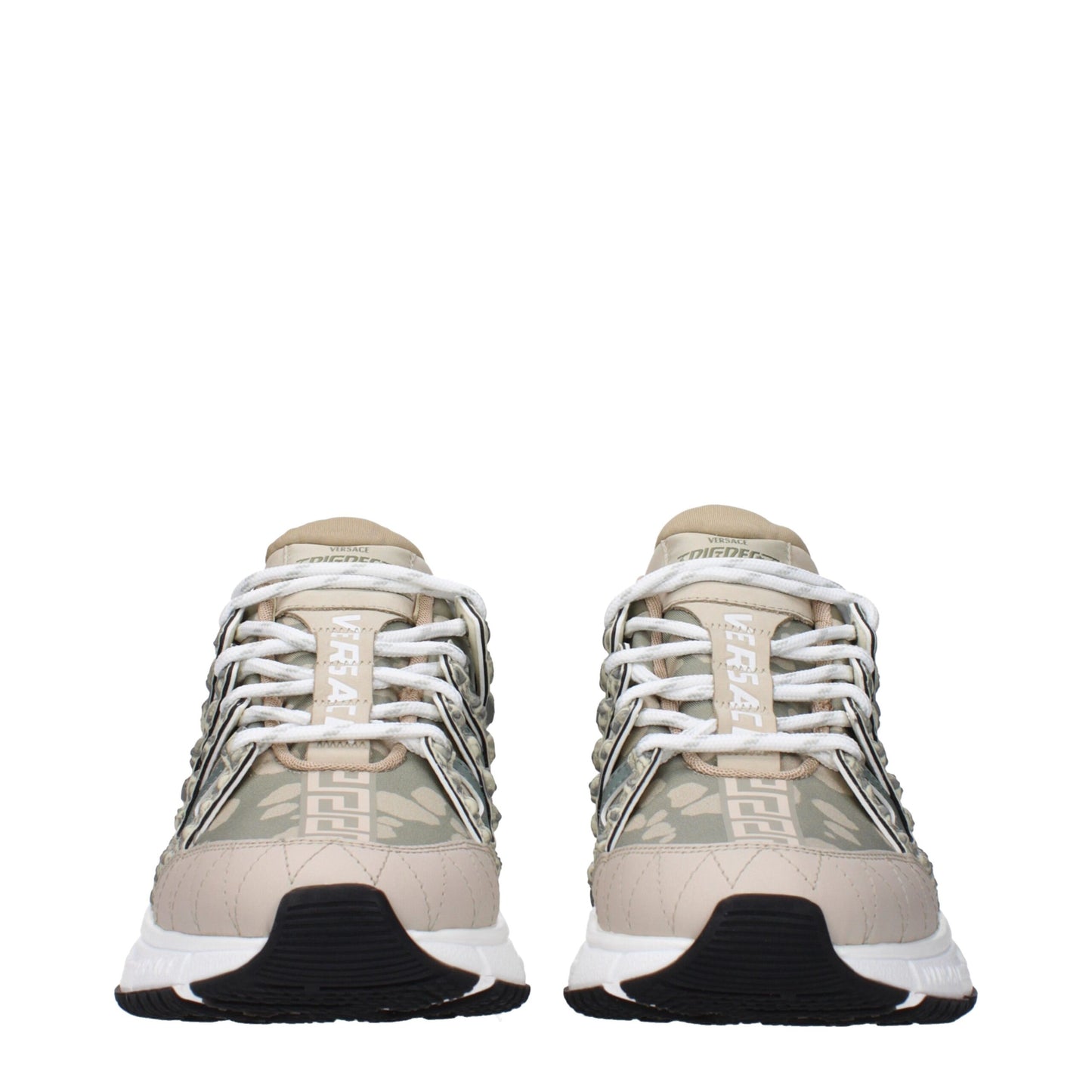 Green Fabric Low Tops